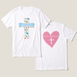 Floral Cross John 3:16 Unisex