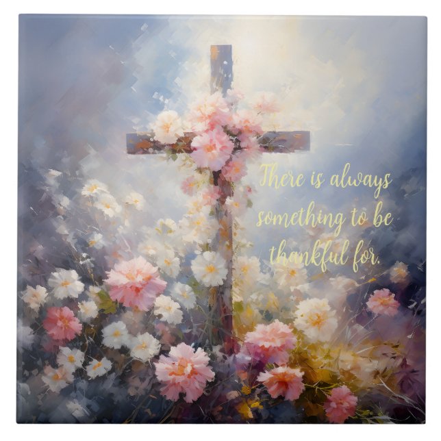 FLORAL CROSS TILE (Frente)