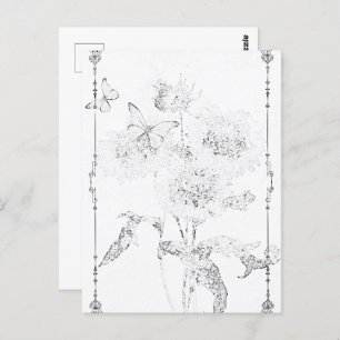 FLORAL DA MANTEIGA Cartões postais para impressã