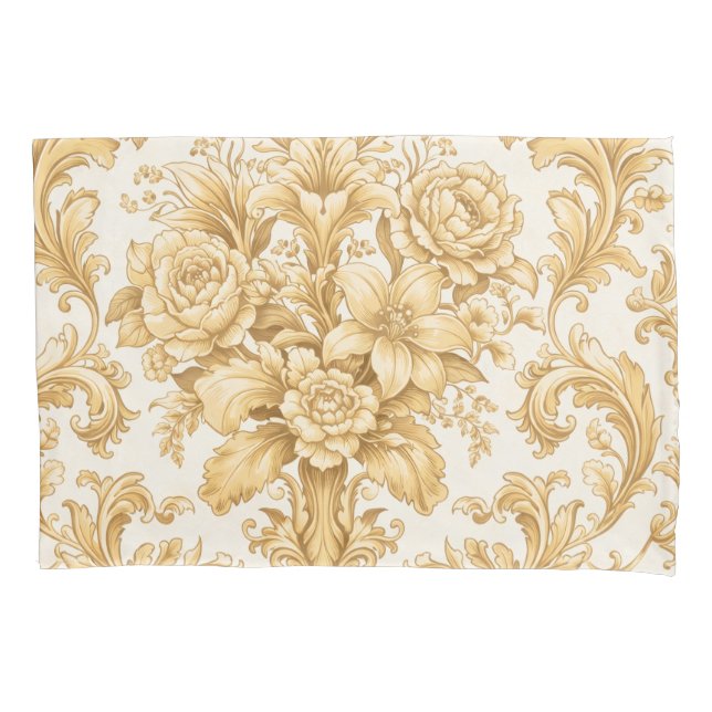 Floral Damasco Dourado (Frente)