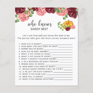 Floral de abóbora de outono Quem sabe melhor PAPAI