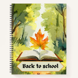 Floral de aquarela - Folha surreal lendo um livro