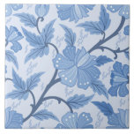 Floral de Azul-Algodão Francês<br><div class="desc">Com um design floral azul-piscadinho romântico,  esses azulejos lembram casacos franceses e espaços acolhedores. Uma adição única às placas de cozinha ou de banheiro.</div>