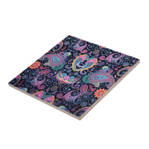 Floral de Azulejo Cerâmico de Amor