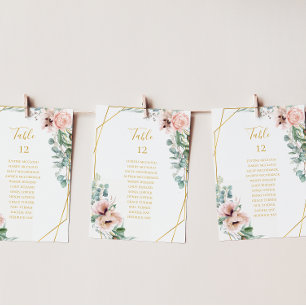 Floral de Blush Elegante   Quadro Número de assen