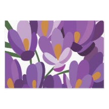 Floral de Crocus Roxo