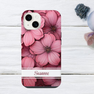 Floral de Flor de Cerejeira Rosa Personalizável