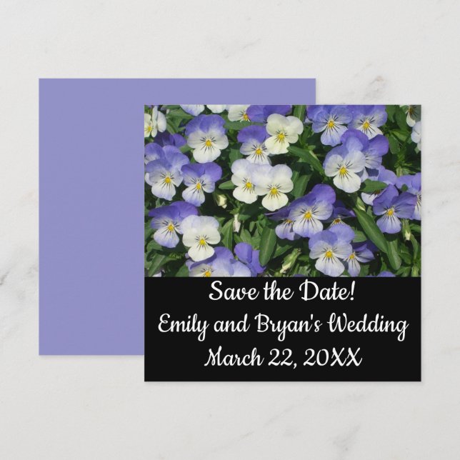 Floral de Jardim de Pânico Roxo (Frente/Verso)