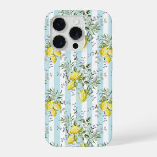 Floral de Limão Italiano com Listras Mediterrâneo