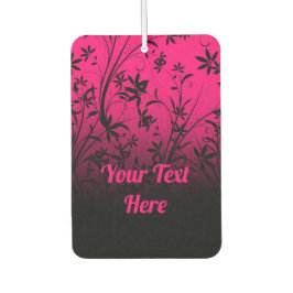 Floral de Mão Preta e Rosa Personalizado