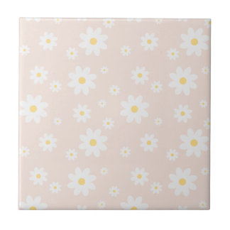 Floral de Margarida Branca Simples