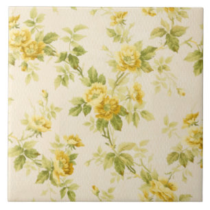 Floral de Ouro Amarelo Bonito