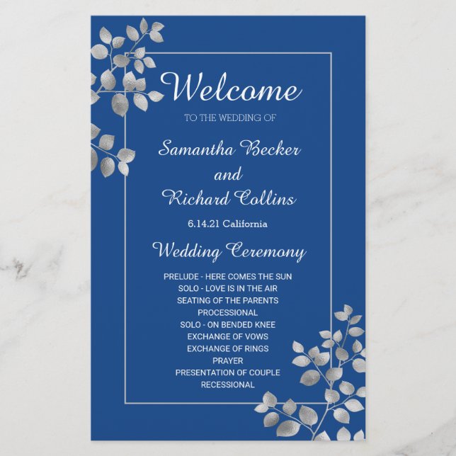 Floral de Prata Moderna (Frente)