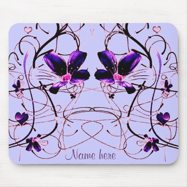 Floral Deco Mousepad (Frente)