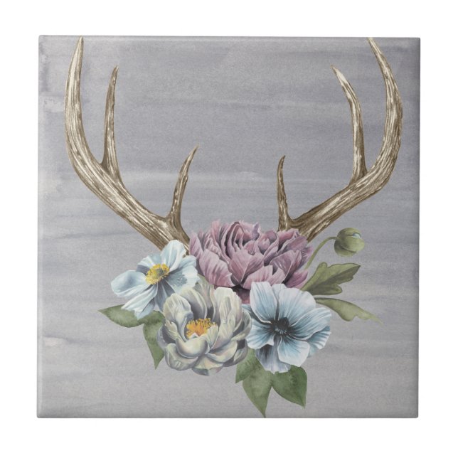 Floral Deer Antlers (Frente)