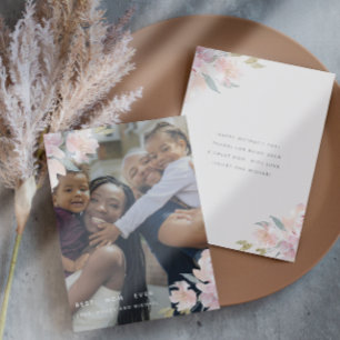 Floral Doce com Cartão de Dia de as mães de Foto