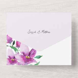 Floral Elegante Em Lilac E Rosa