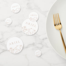 Floral elegante festa de aniversário confetti