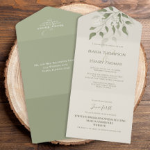 Floral Elegante Sage Green Foliage