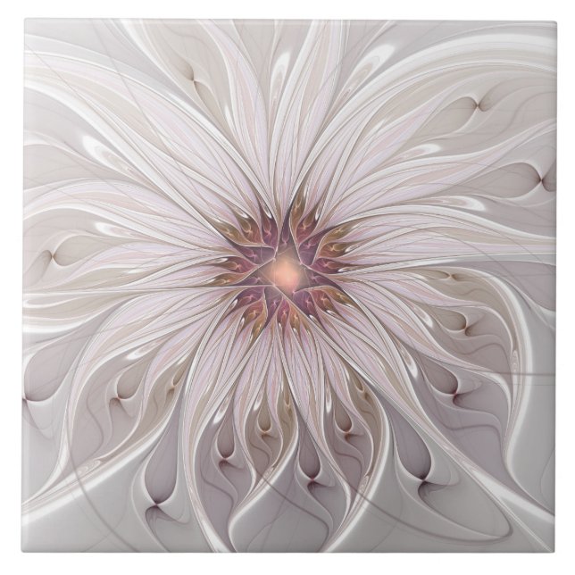 Floral Fantasy, Abstract Modern Pastel Flower (Frente)
