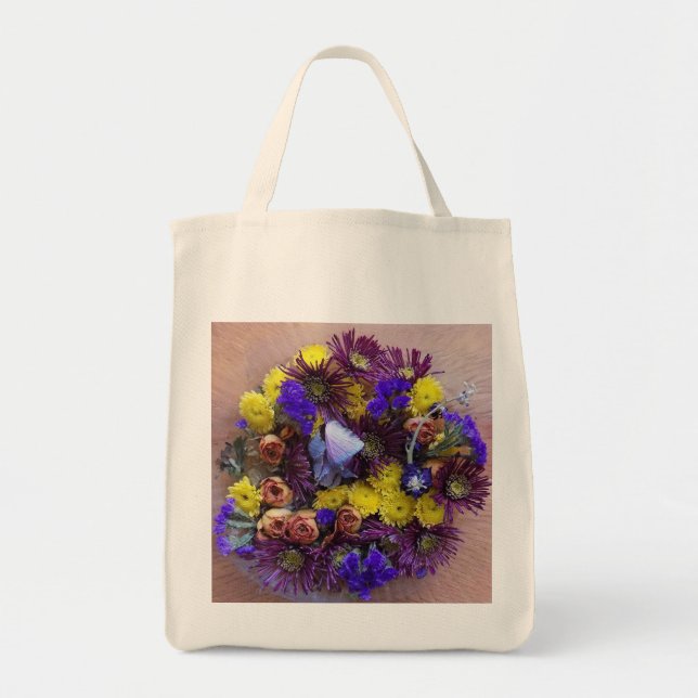 Floral Fantasy Grocery Bolsa (Frente)