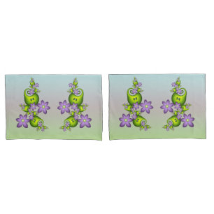Floral Fantasy Lilac Flores Verde Formas Fractais