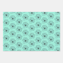 Floral Fantasy Papel de embrulho sem costura