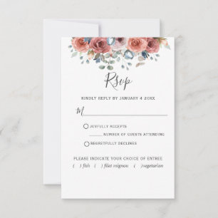 Floral Feliz com/sem RSVP de refeição