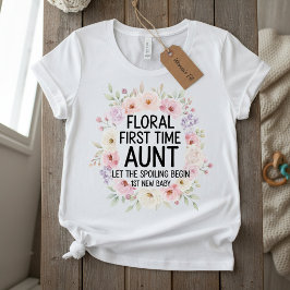Floral First Time Aunt, 1St New Baby Women