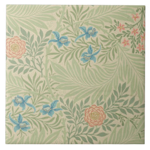 Floral Foliage Vintage William Morris Larkspur