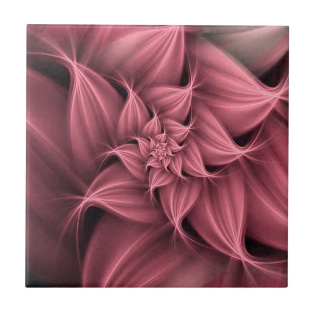Floral Fractal Rosa Incrível (Frente)