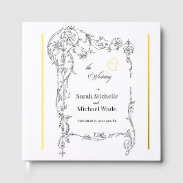 Floral Frame Calligraphy Wedding