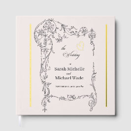 Floral Frame Calligraphy Wedding