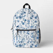 Floral francês azul