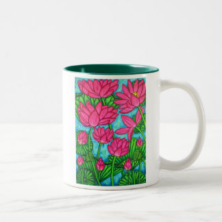 Floral Funky - caneca de café de Lotus