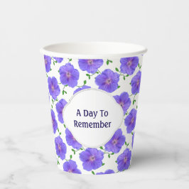 Floral Garden Blue Geranium qualquer texto em qual