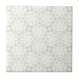 Floral Geométrico Neutro Suave