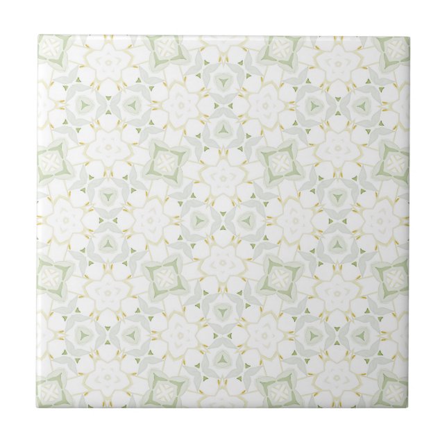 Floral Geométrico Neutro Suave (Frente)
