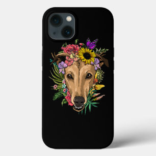 Floral Greyhound Botânico Flor Pet Animal