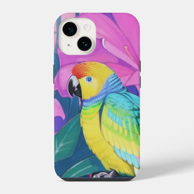 Floral/Havaí/Tropical/papagaio (Verso)