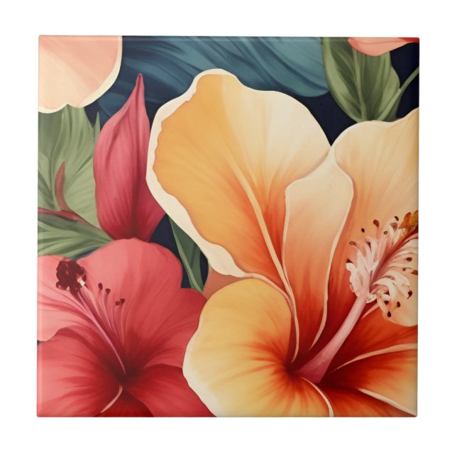 Floral Hawaiian Hibiscus Flower (Frente)