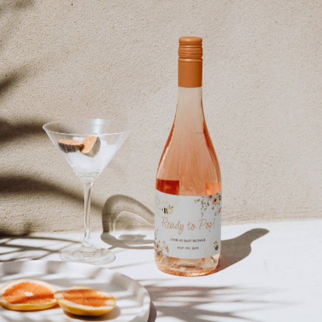 Floral Honey Bee Chá de fraldas (Criador carregado)