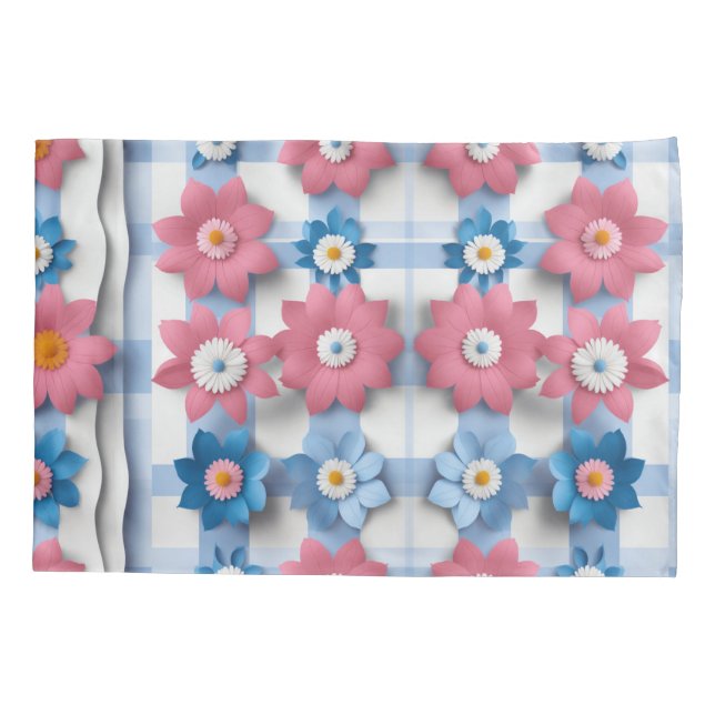 Floral Impressão Pillowcase (Verso)