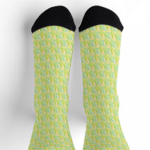 Floral Impressionista Chartreuse Minimalista