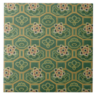 Floral japonês do vintage