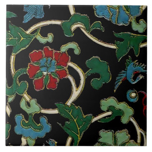 Floral japonês do vintage elegante