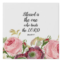 Floral Jeremiah, Impressão de Canvas Faux 17:17