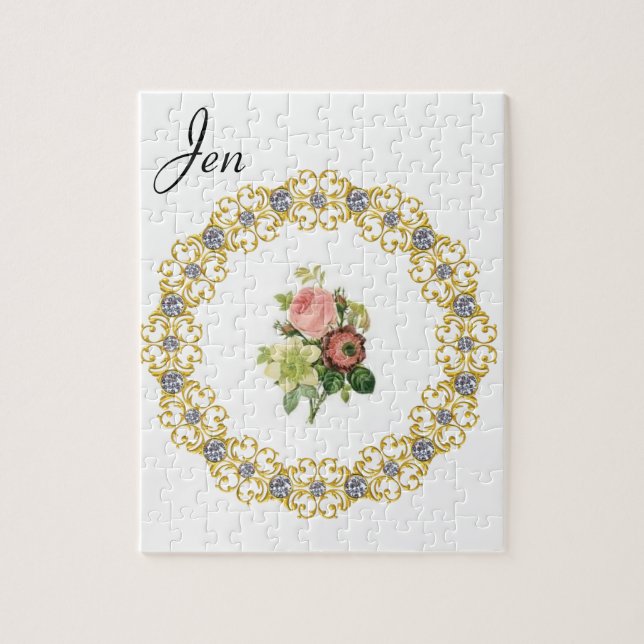 Floral Jigsee Quebra-cabeça (Vertical)