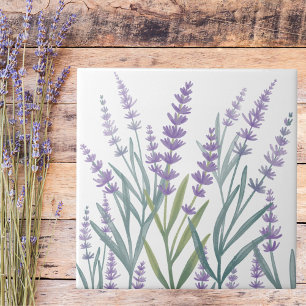 Floral Lavanda Roxa Aquarela