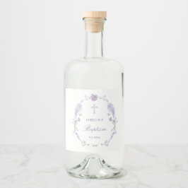 Floral Lilac Lavender Wreath Baptism